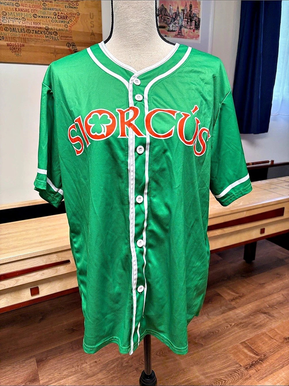 Syracuse Mets Irish Night Promotional Jersey Green